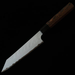 二唐刃物鍛造所 NIGARA 切付ペティ 青紙スーパー 鎚目 ウェンジ八角柄（150mm）