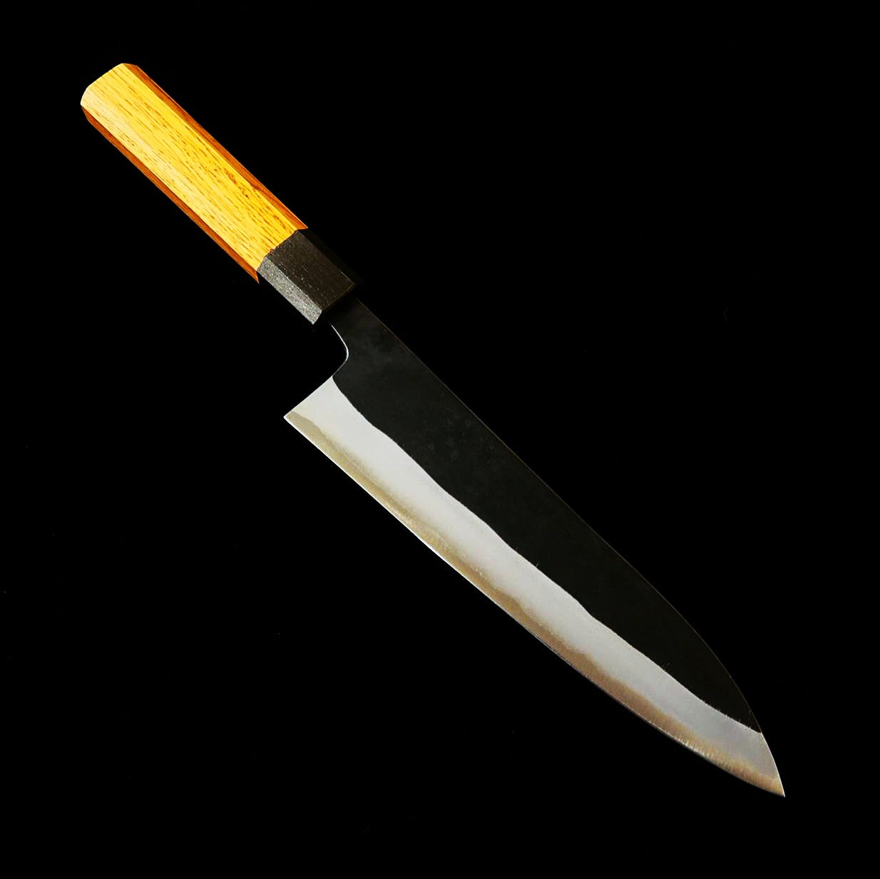  IKENAMI HAMONO, Shirogami No.1, Stainless Clad with Oak Handle (130-180mm)