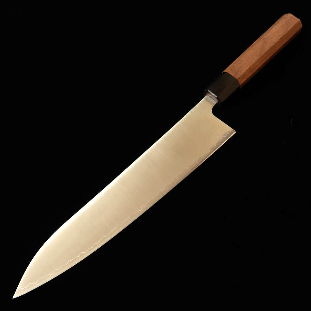 三浦MIURA 牛刀 440C 磨き 胡桃八角柄（240mm）