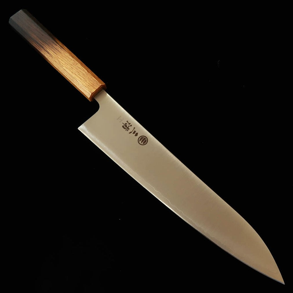 三浦MIURA 牛刀 440C 磨き 焼漆八角柄（240mm）