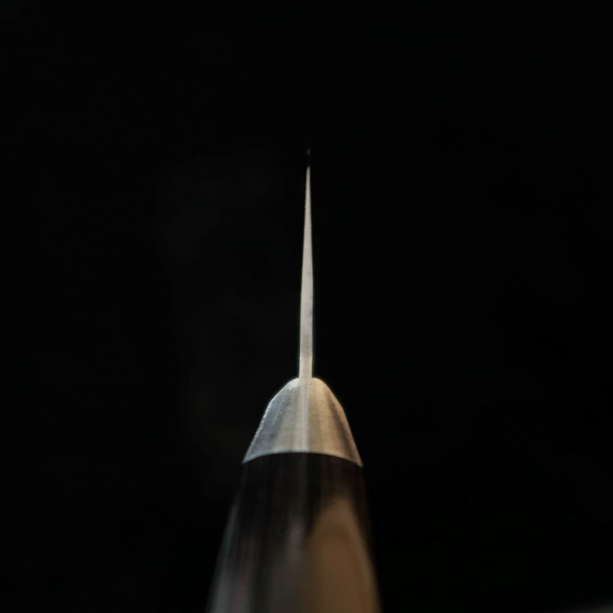 MINAMOTO Kotetsu Santoku, Yasuki Aogami No.2, Nashiji Finish with Black Pakkawood Handle (180mm)