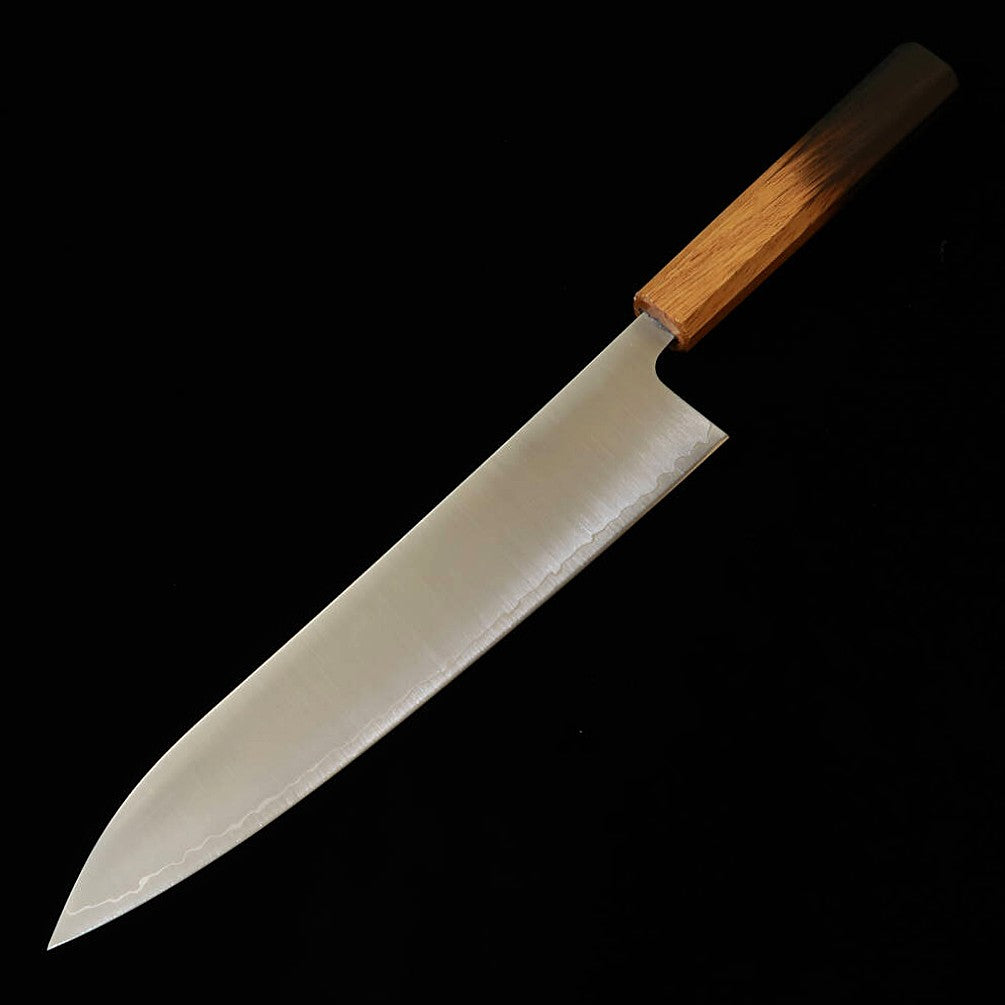 三浦MIURA 牛刀 440C 磨き 焼漆八角柄（240mm）