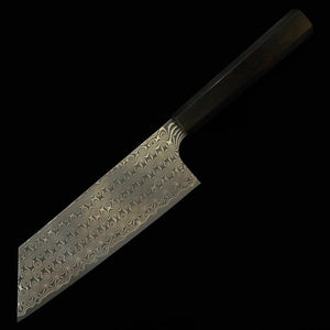 Kiritsuke Nakiri NIGARA Dark Pattern SG2 Ebony integrated octagonal handle (180mm)