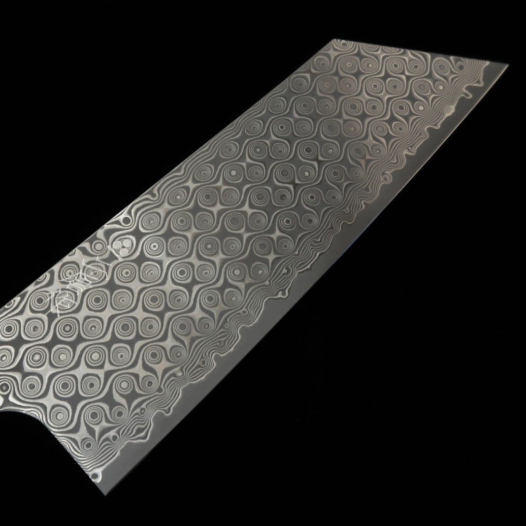 Kiritsuke Nakiri NIGARA Dark Pattern SG2 Ebony integrated octagonal handle (180mm)