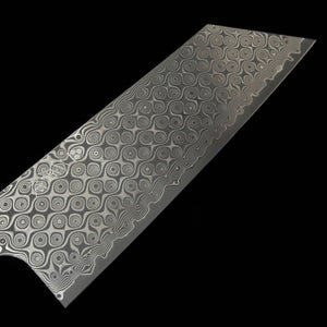 Kiritsuke Nakiri NIGARA Dark Pattern SG2 Ebony integrated octagonal handle (180mm)