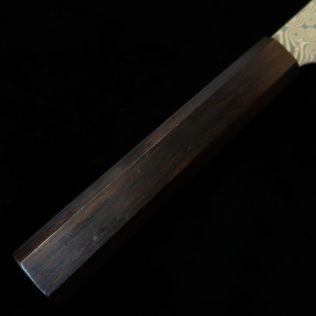 Kiritsuke Nakiri NIGARA Dark Pattern SG2 Ebony integrated octagonal handle (180mm)