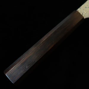 Kiritsuke Nakiri NIGARA Dark Pattern SG2 Ebony integrated octagonal handle (180mm)