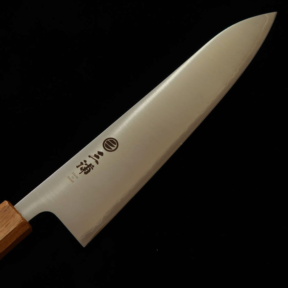 三浦MIURA 牛刀 440C 磨き 焼漆八角柄（240mm）