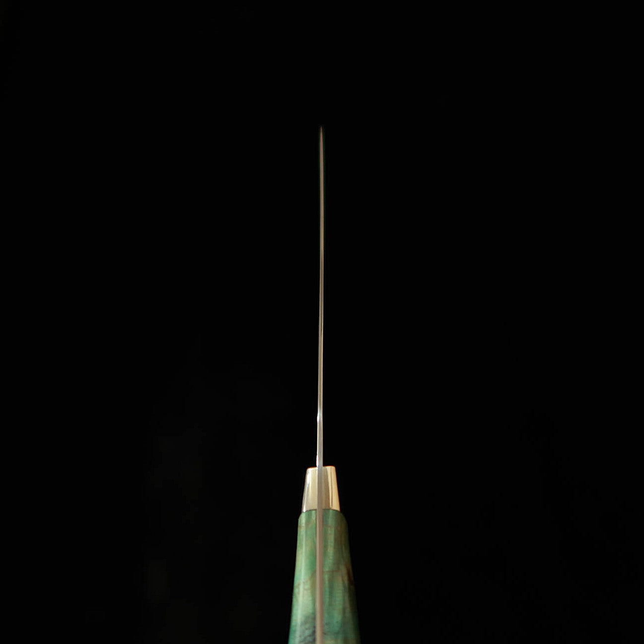 Asurah Knives × 三浦 MIURA SUS420J2  鏡面仕上げ カスタムハンドル グリーン フィレナイフ (160mm)