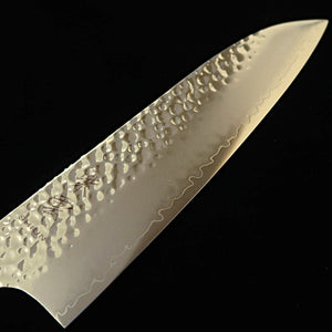 Sekikanetsugu SEKIKANETSUGU Shiun SHIUN santoku VG10, acabado martillado, incrustaciones de pan de oro sobre cobre, mango octogonal de roble lacado (170 mm)