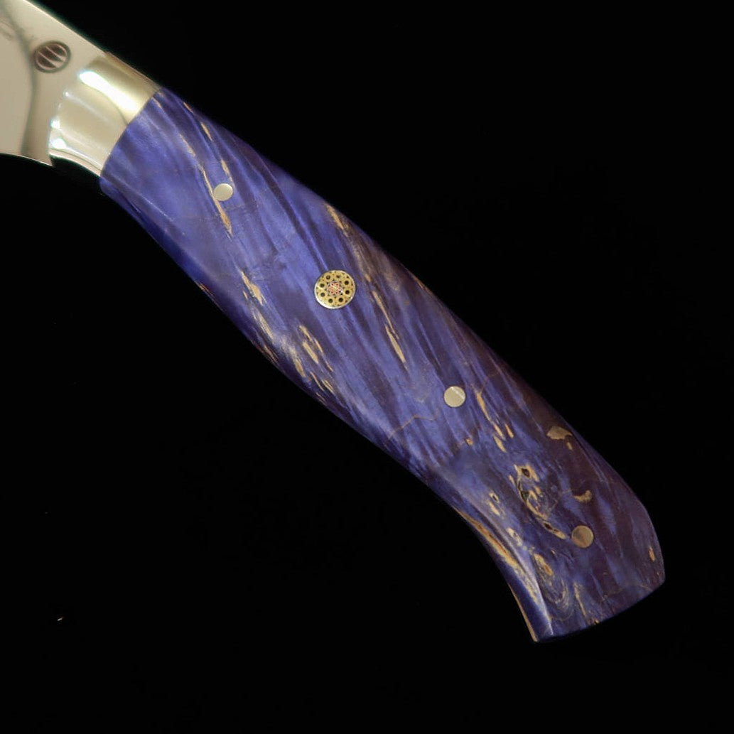 Asurah Knives × 三浦 MIURA SUS420J2  鏡面仕上げ カスタムハンドル ブルー フィレナイフ (160mm)