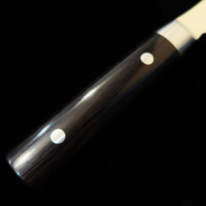 SUMIKAMA Sumakama Kasumi Santoku VG10 damas, manche en contreplaqué noir (180 mm)