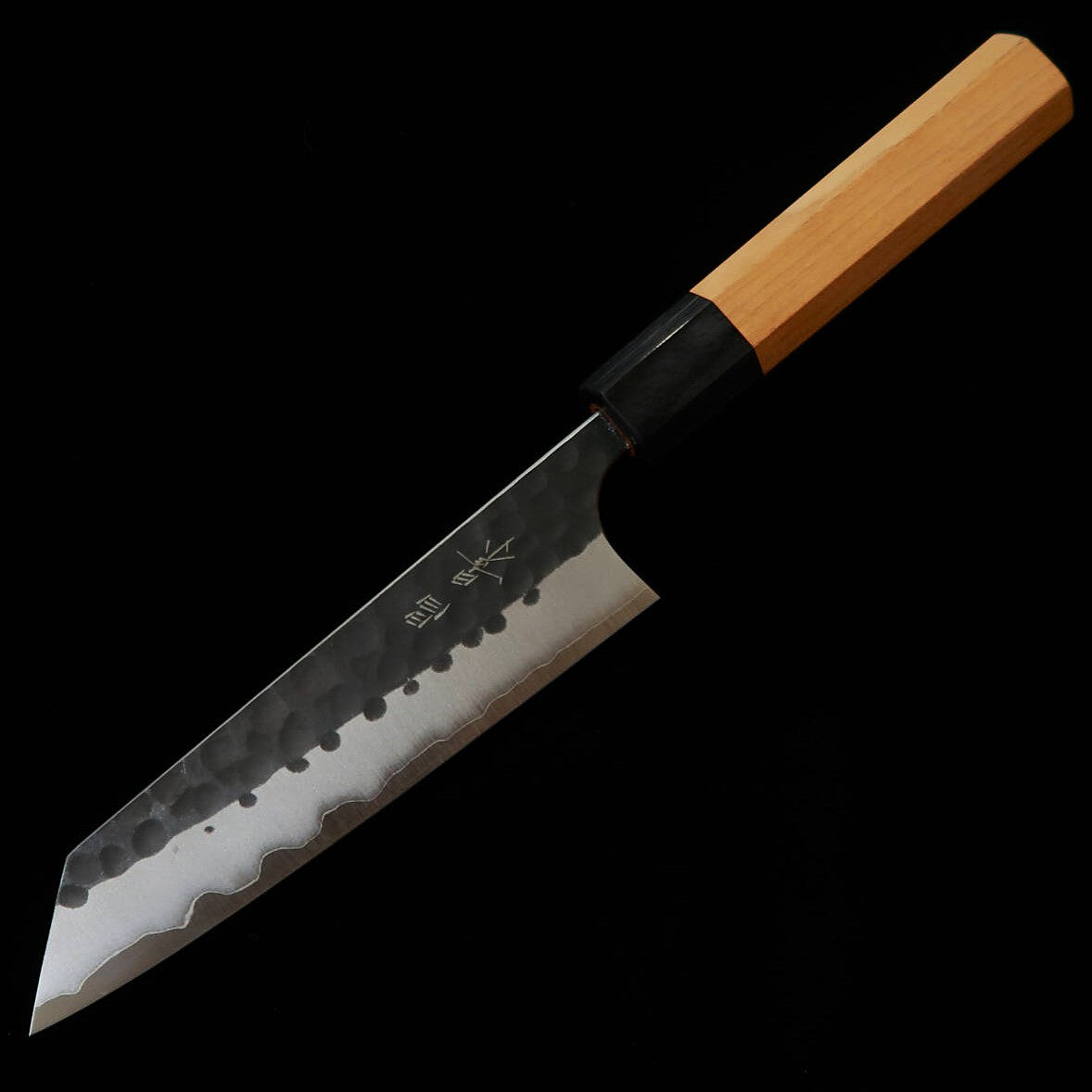 Ko-bunka MASAKAGE Koishi Aogami Super, Hammered Finish, American Cherry Handle Knife (135mm)