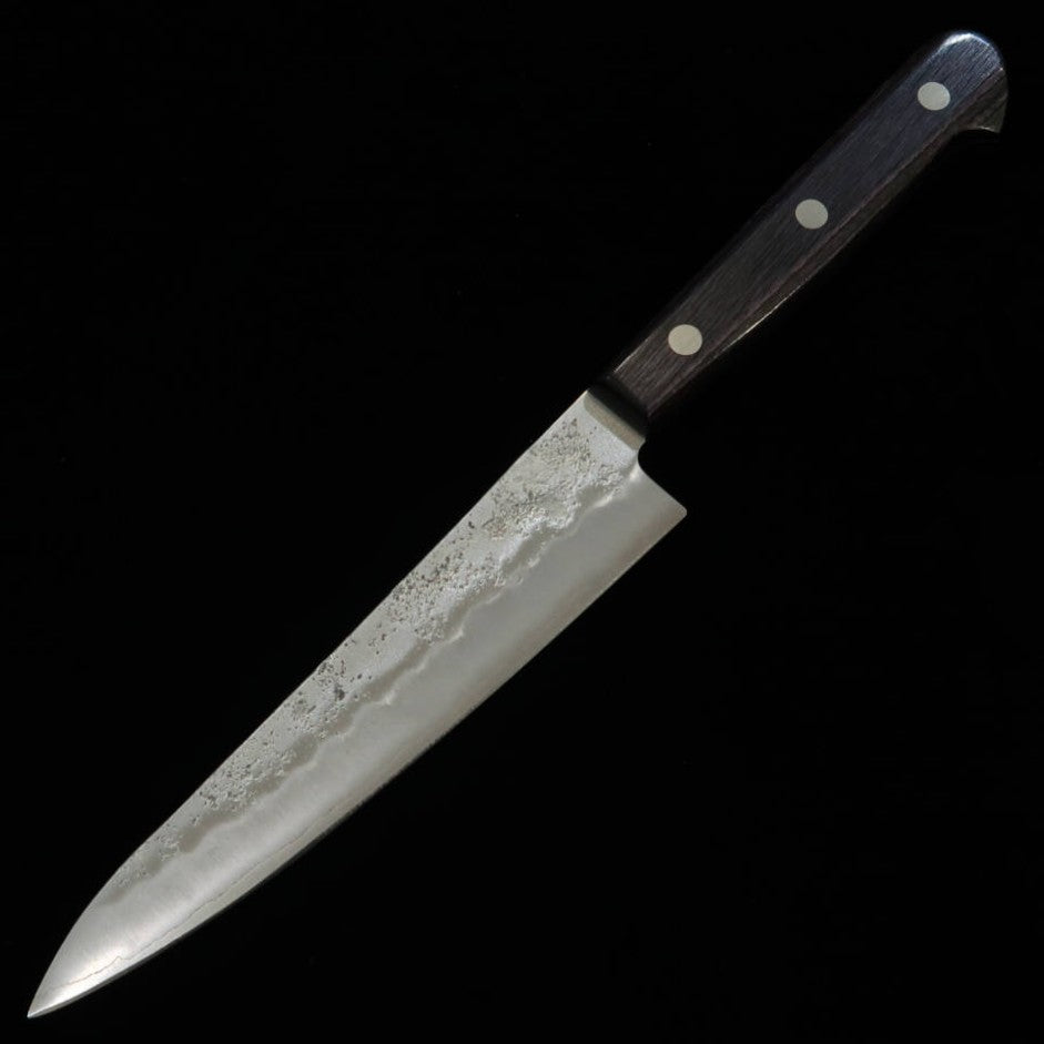三浦MIURA ペティ 銀紙三号 梨地 パープル柄（135mm）