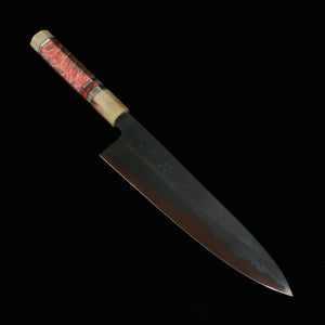 景清 KAGEKIYO 青紙一号 黒染めダマスカス カスタムハンドル 牛刀 (240mm)