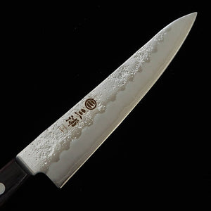 三浦MIURA ペティ 銀紙三号 梨地 パープル柄（135mm）