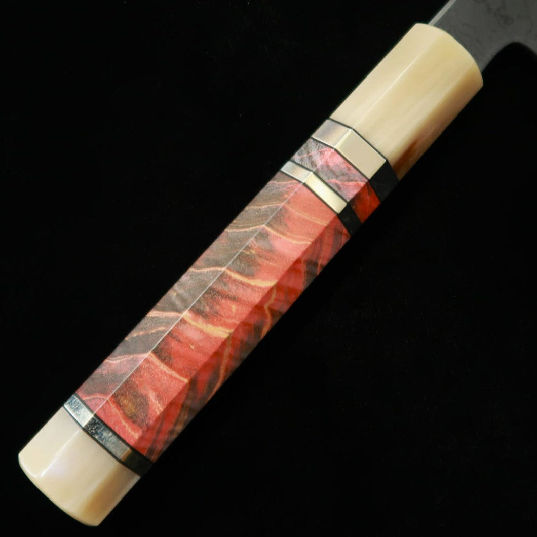 景清 KAGEKIYO 青紙一号 黒染めダマスカス カスタムハンドル 牛刀 (240mm)