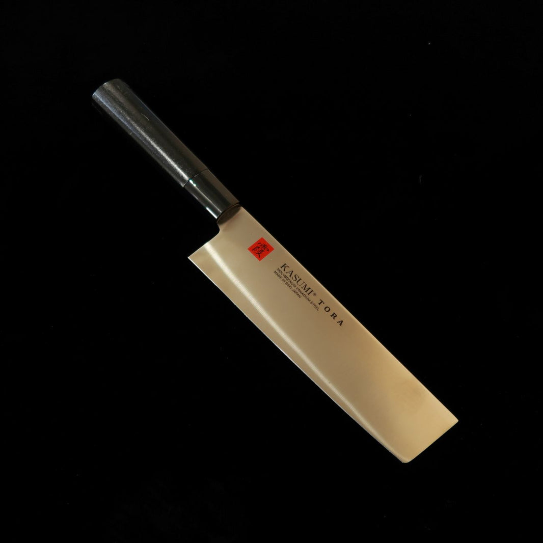 SUMIKAMA TORA Kasumi Nakiri, aço molibdênio, cabo em magnólia pintado de preto, No.36847 (165 mm)