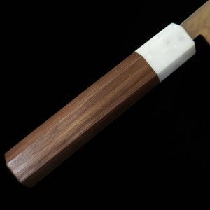 MIURA Blue Steel No. 2 Bunka with Nickel Damascus and Walnut Handle (165mm)