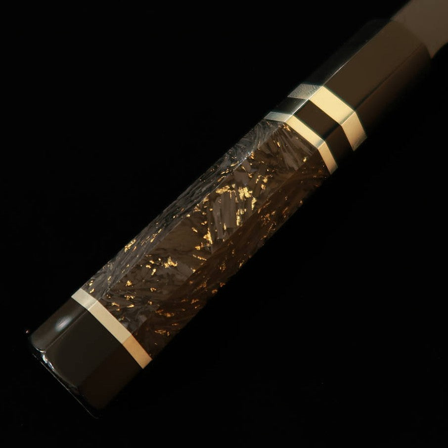 景清 KAGEKIYO 青紙一号 黒染めダマスカス カスタムハンドル 牛刀 (210mm)