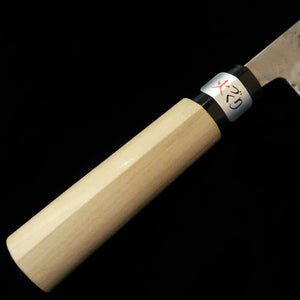 FUJIWARA TERUYASU Maboroshi, Nakiri with Nashiji finish and Chestnut-shaped Handle (165mm)
