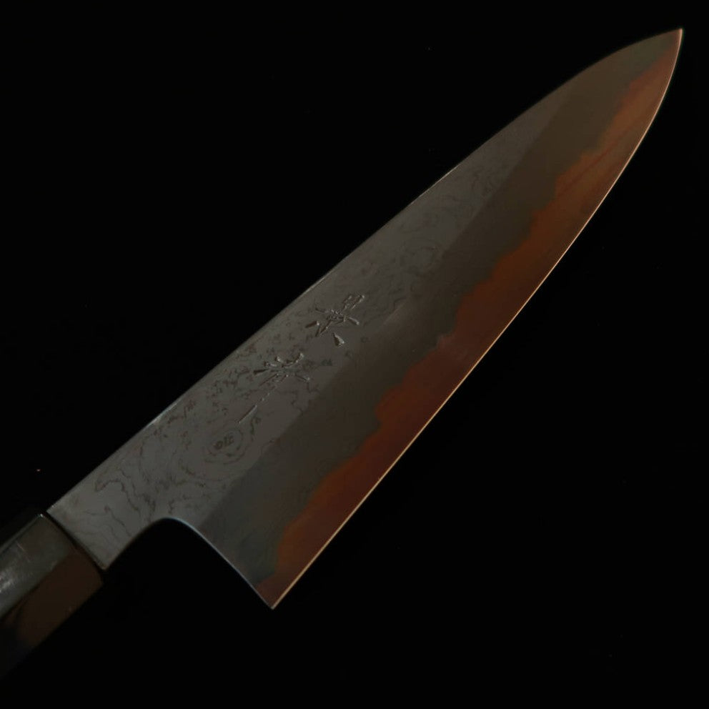 景清 KAGEKIYO 青紙一号 黒染めダマスカス カスタムハンドル 牛刀 (210mm)