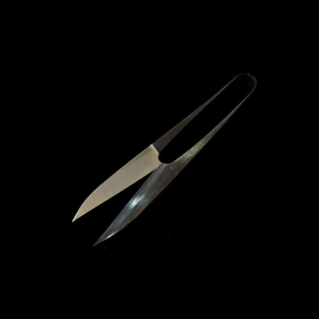 富士鹿にぎり 鋏 黒打 長刃イブシ箱入り （105ｍm）