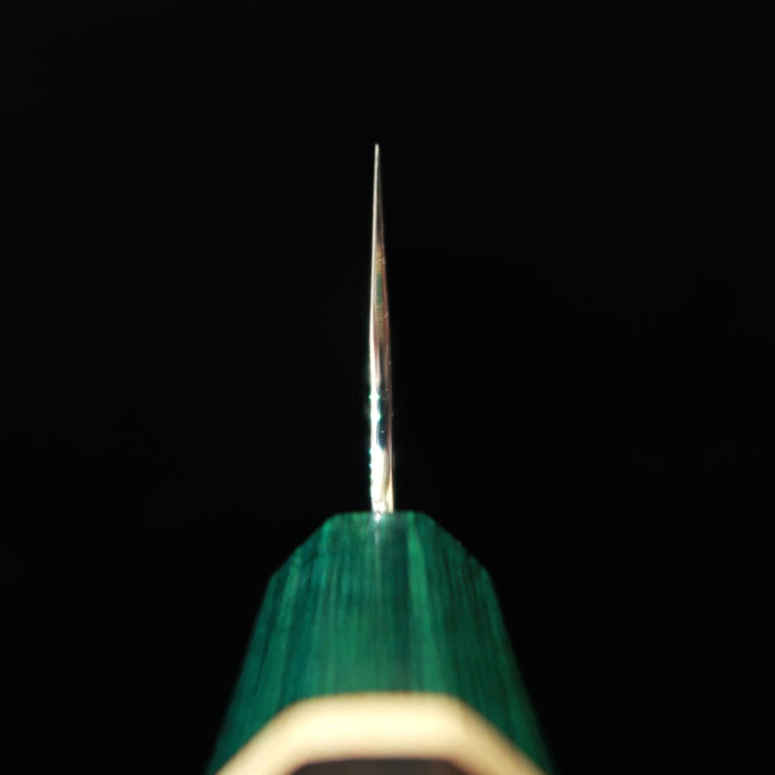 STYLE-K 黒崎真 三徳 緑月Samidorizuki SGSTRIX 鎚目 黒檀八角柄（165mm）