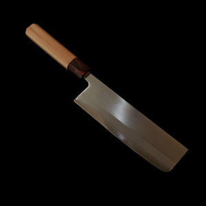 HADO Nakiri, Okina-ryu series, Shirogami no 1, Stainless clad with zelkova handle (165mm)