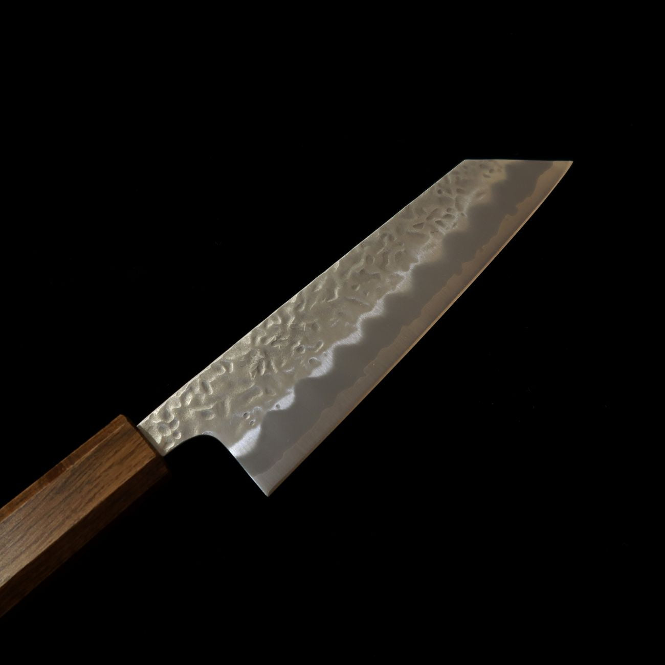 刃道 HADO 翁流  白紙一号 鎚目 ステンレスクラッド 黒樫柄 文化 (170mm)