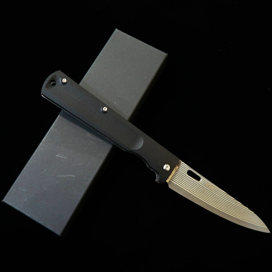 SAJI TAKESHI Saji Takeshi Cuchillo petty plegable SG2 damasco ennegrecido (150 mm)