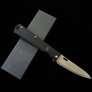 Saji Takeshi couteau petty pliant SG2 Damas noirci (150 mm)