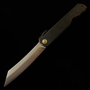 Higonokami Kanekoma Pocket Knife, Aogami Kurouchi Large (73mm)