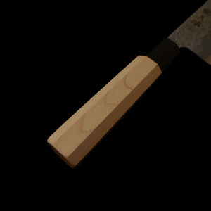 MIURA Bunka, Shirogami no 1, Matte Finish with Buffalo Horn Ferrule Maple Octagonal Handle (170mm)