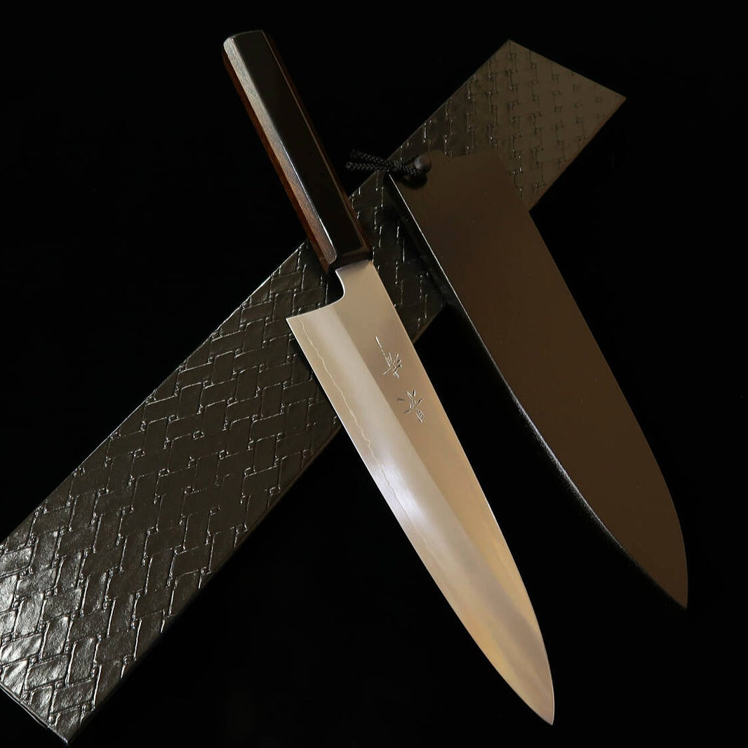 景清KAGEKIYO 銀紙三号 牛刀 漆黒呂柄 (210/240mm)