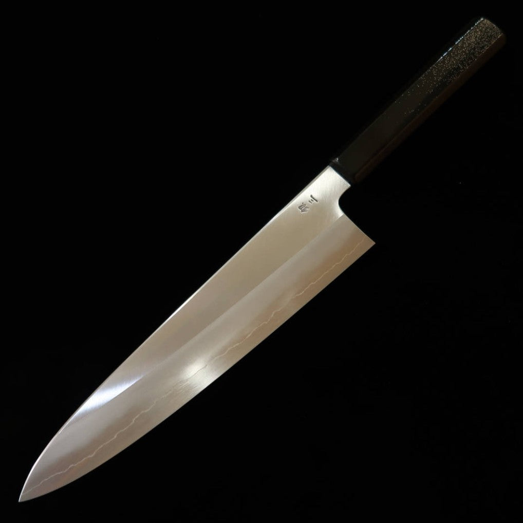 KAGEKIYO Gyuto, Ginsan (Silver 3), Hirame Lacquer Handle (240mm)