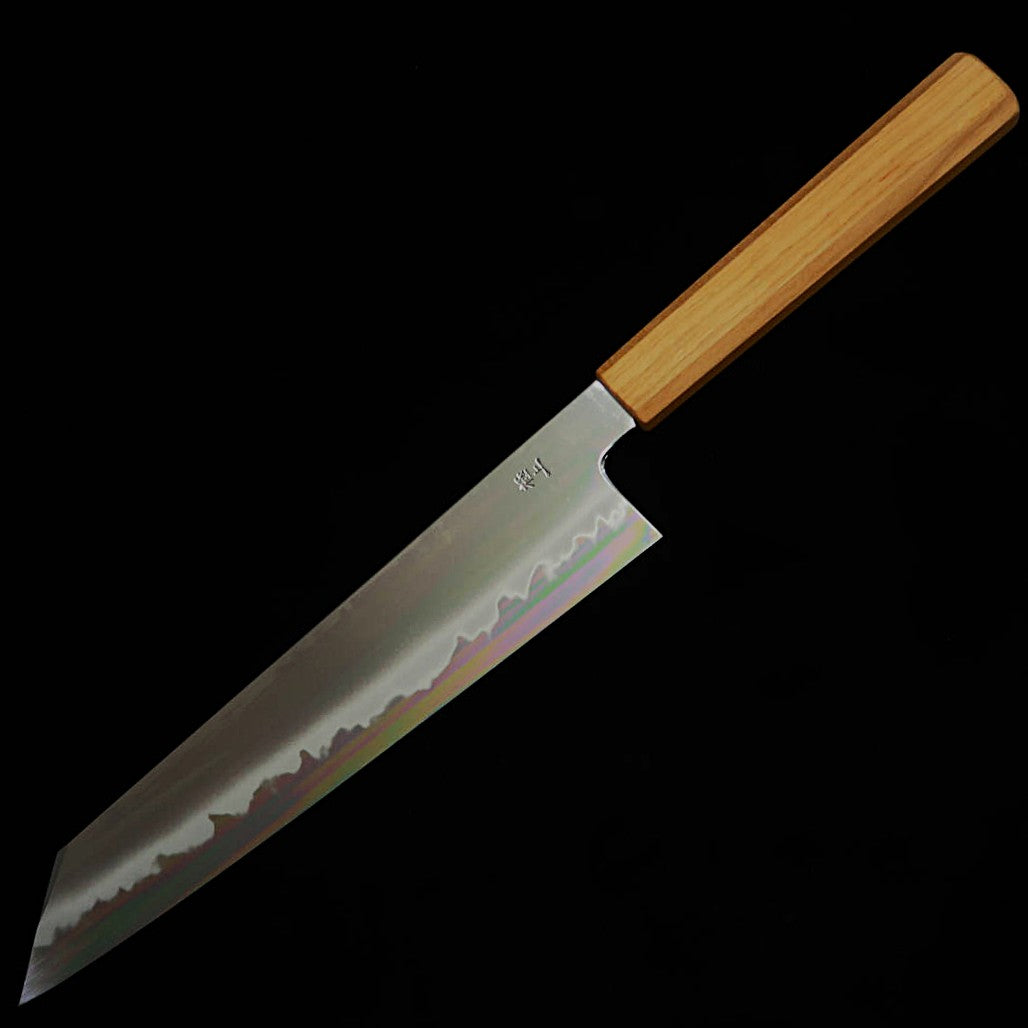 Kagekiyo KAGEKIYO Gokujō Shirogami #2 cabo octogonal de cerejeira faca kiritsuke japonesa (240 mm)