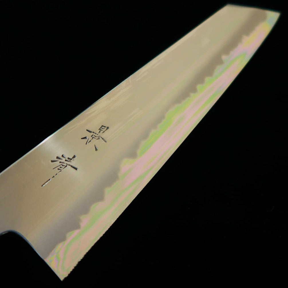 Kagekiyo KAGEKIYO Gokujō Shirogami #2 cabo octogonal de cerejeira faca kiritsuke japonesa (240 mm)