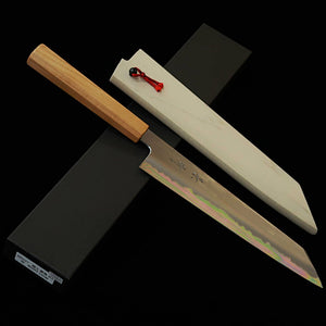 Kagekiyo KAGEKIYO Gokujō Shirogami #2 cabo octogonal de cerejeira faca kiritsuke japonesa (240 mm)