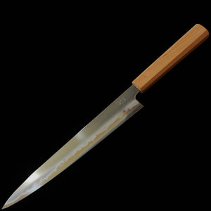 KAGEKIYO Premium White Steel No. 2, Sujihiki with Cherry Blossom Octagonal Handle (240mm)