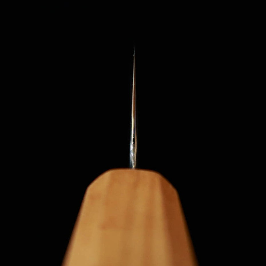 KAGEKIYO Gokujo - Couteau Sujihiki Japonais 240mm, Acier Shirogami No.2 (Acier Blanc #2), Manche octogonal en bois de cerisier.