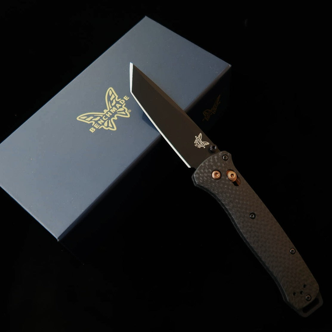 BENCHMADE Benchmade 537BK-10 Bailout – Manche en fibre de carbone (86 mm)