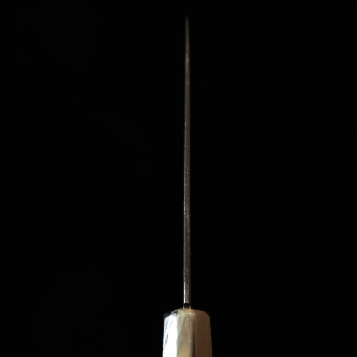 SUISIN Kenji Togashi Black Forged Shirogami No. 2 Gyuto with White Buffalo Octagonal Handle (210mm)