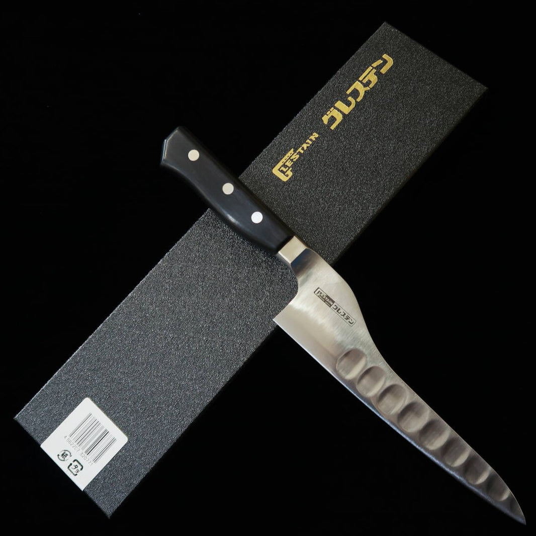 Glestain GLESTAIN Cuchillo proteína Mango con guarda de madera laminada 018TUK (180 mm)