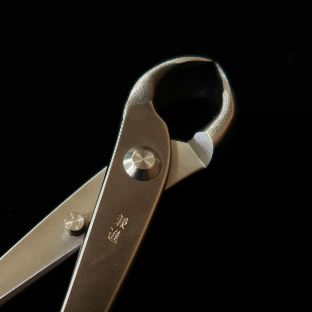 Kaneshin KANESHIN Tesoura para bonsai corta-nódulos Aço inox polido No.808 / No.810 (pequena/grande)