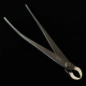 KANESHIN 兼進 Tijeras para bonsái, corte de nudos, mini, punta fina, acabado negro, No.8B