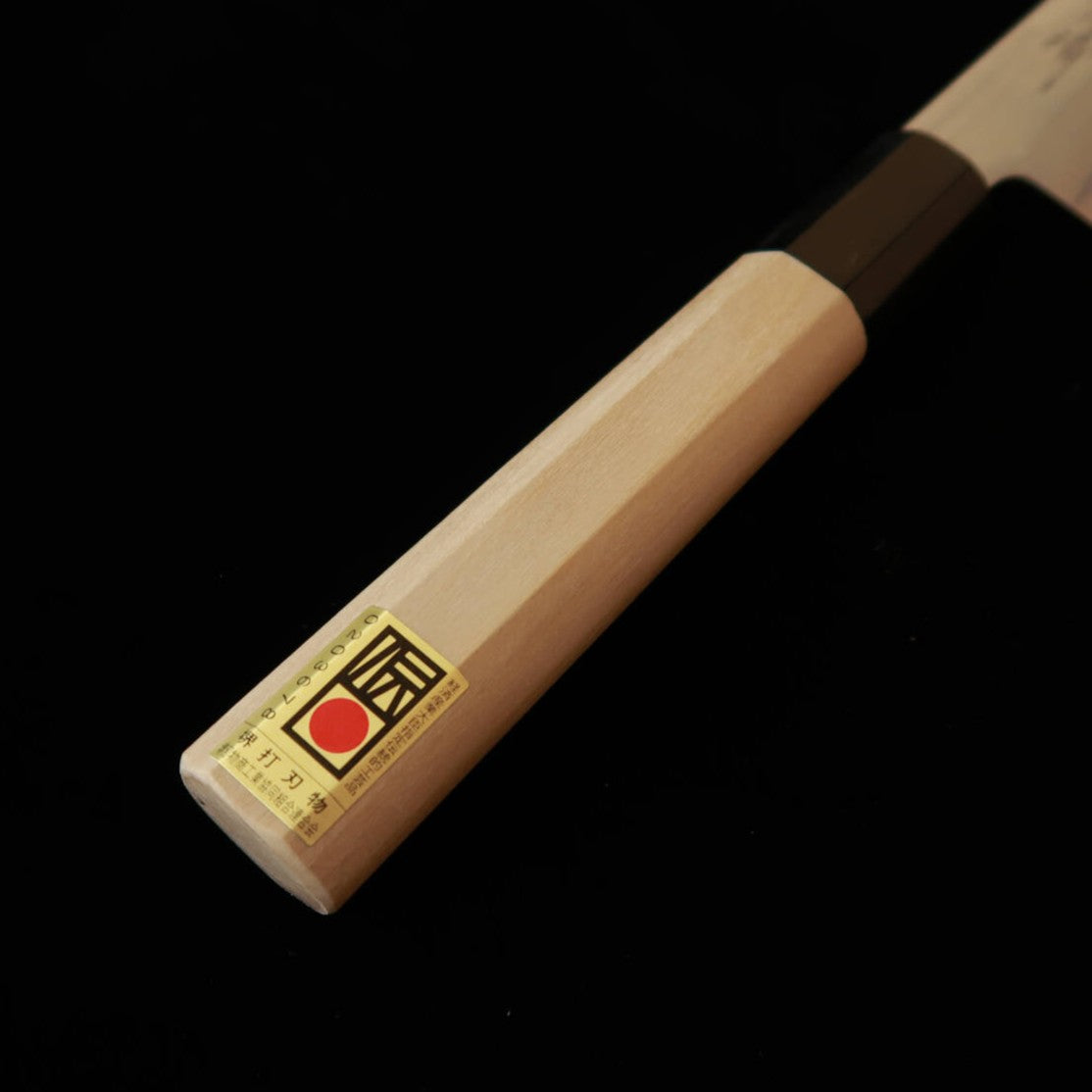 Couteau utilitaire (Petty) Kagekiyo Utage, acier Yasugi Hagane (Hitachi Steel), manche demi-rond en corne de buffle, (150mm)