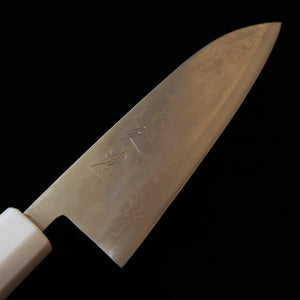 MIURA Miura santoku acero Aogami nº2, san-mai inoxidable, damasco de níquel, mango de nogal (165 mm)