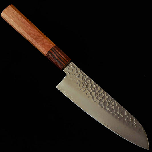 Santoku SAKAI TAKAYUKI 33 capas de damasco, mango octagonal de keyaki