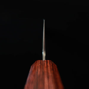 Sakai Takayuki Santoku 33 capas Damasco, mango octogonal de olmo japonés (keyaki) (180 mm)